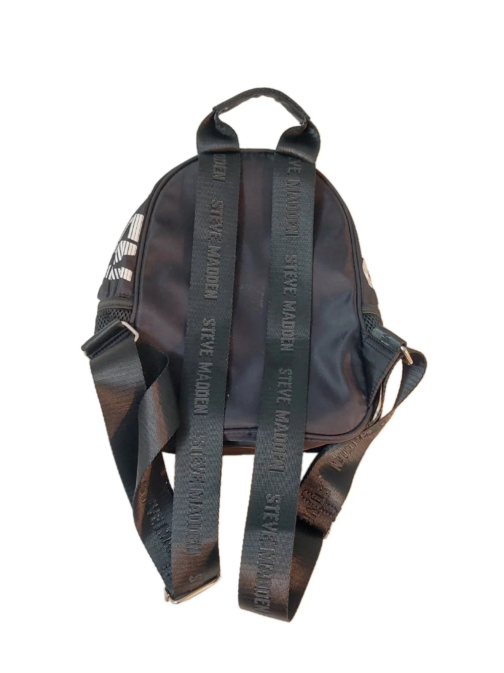 Steve Madden Black Mini Backpack With Multi Pockets Logo Backpack NWOT